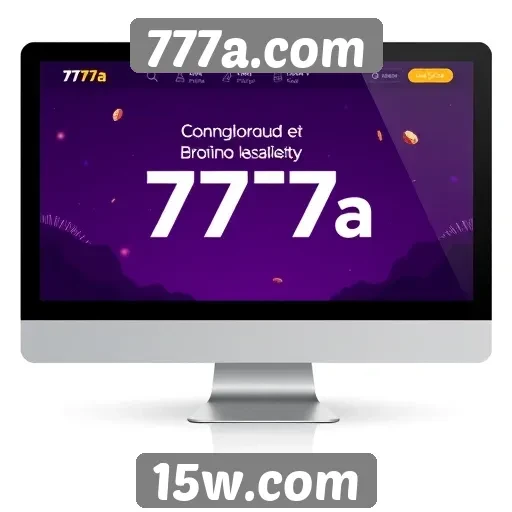 Análise da interface do usuário do site 777a.com