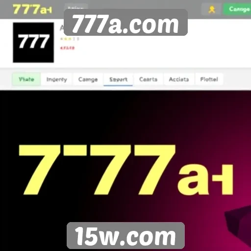 Interface do usuário no 777a.com é intuitiva